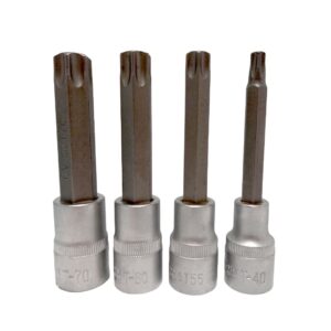 Tubos 1/2" Con Puntas Tork x 4 - T40  T55 T60 T70