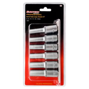  Tubos Largos 1/2"  -  8,9,10,11,12,13Mm 
