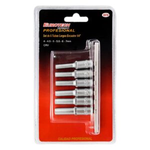  Tubos Largos 1/4"  -  4,4.5,5,5.5,6,7Mm 