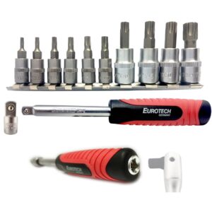  Puntas Torx Con Mango  1/4" Y 3/8" 