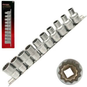  Tubos x 11Pcs  Multiestria 1/2" (12Pt) (8-17Mm) 